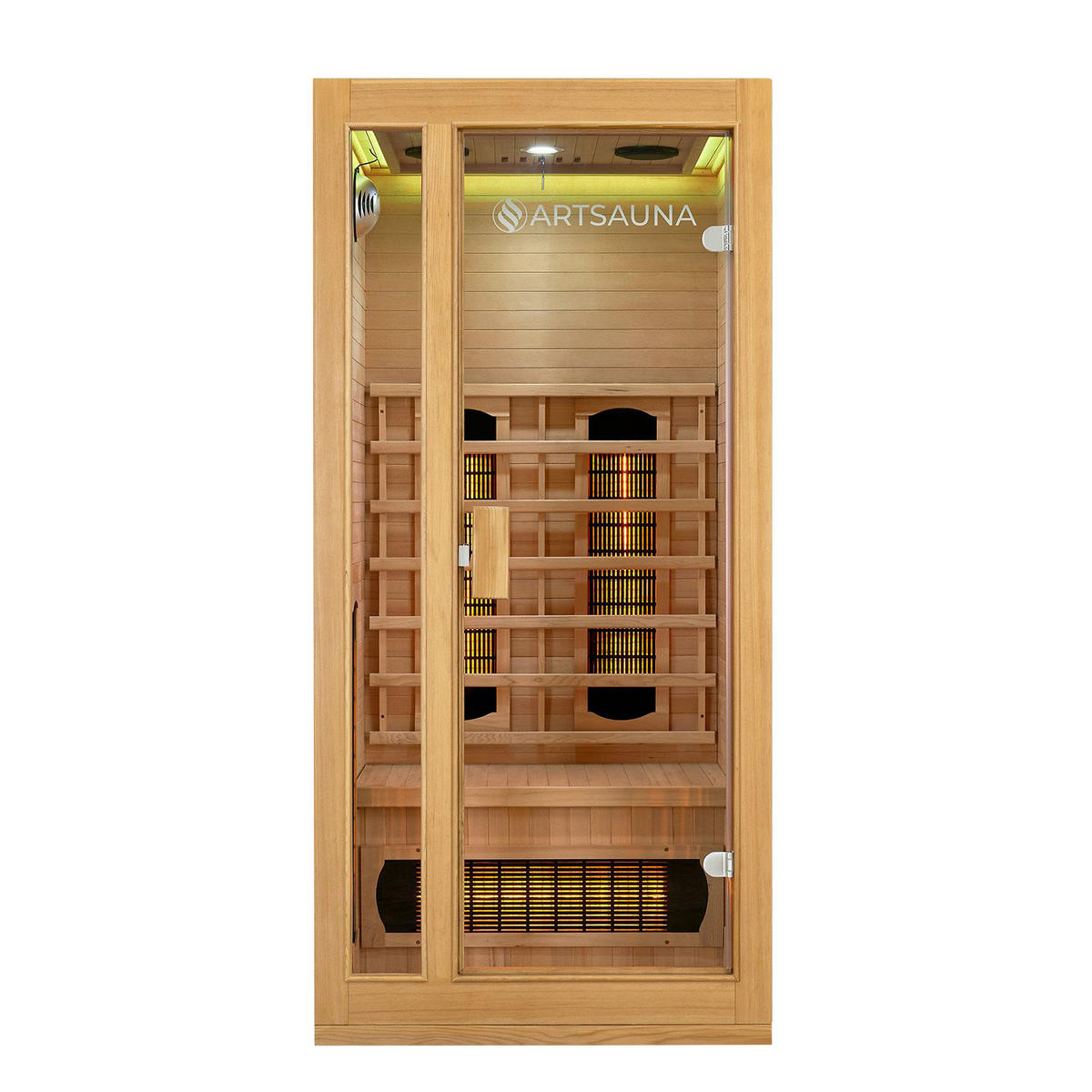 INFRAROTKABINE Nyborg S90V mit Vollspektrumstrahlern - Naturfarben, Holz (90/190/90cm) - Artsauna