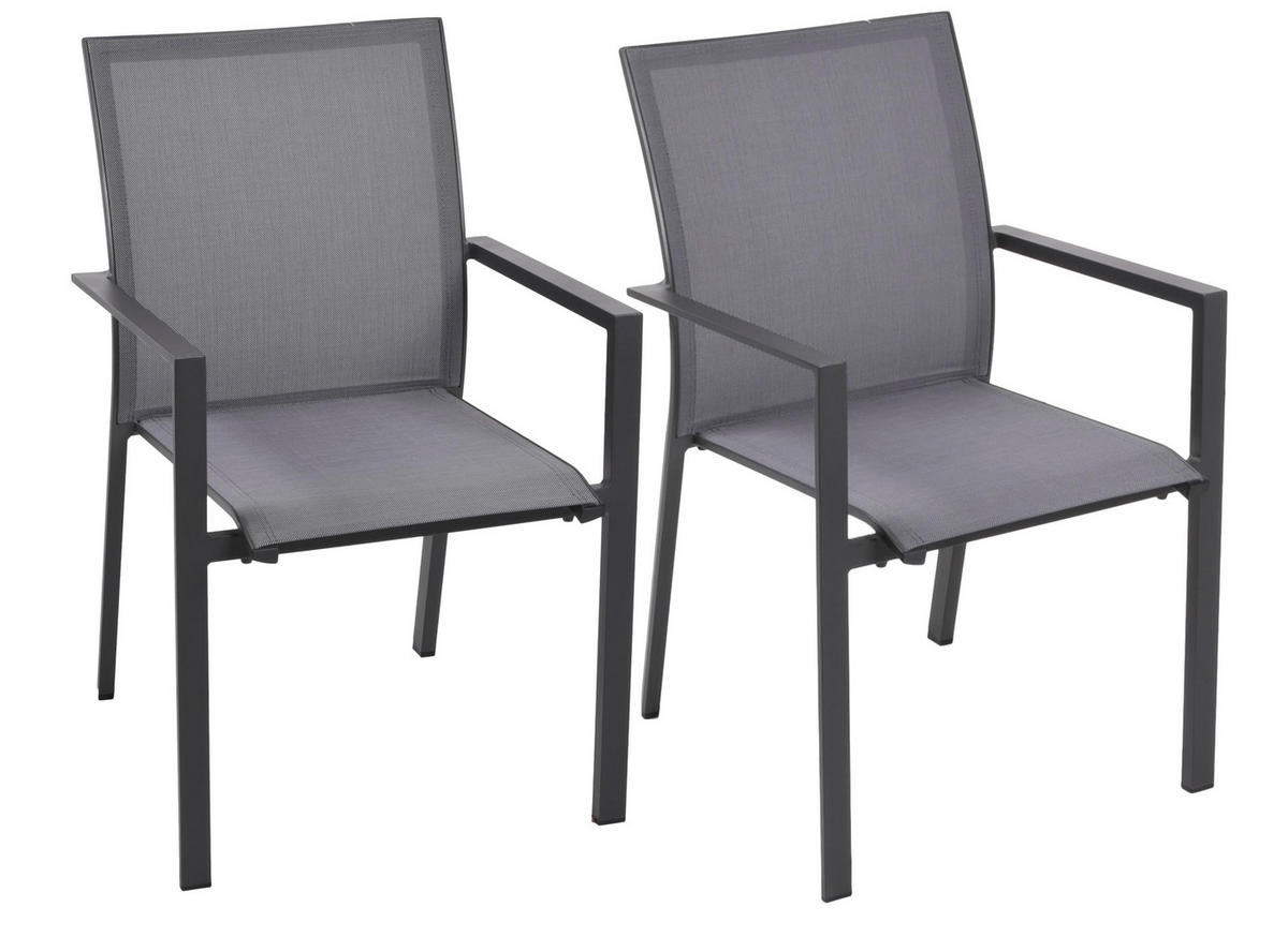 GARTEN-SITZGRUPPE Hauke 9-teilig Gartenmöbel-Set - Grau, Kunststoff - DELUKE