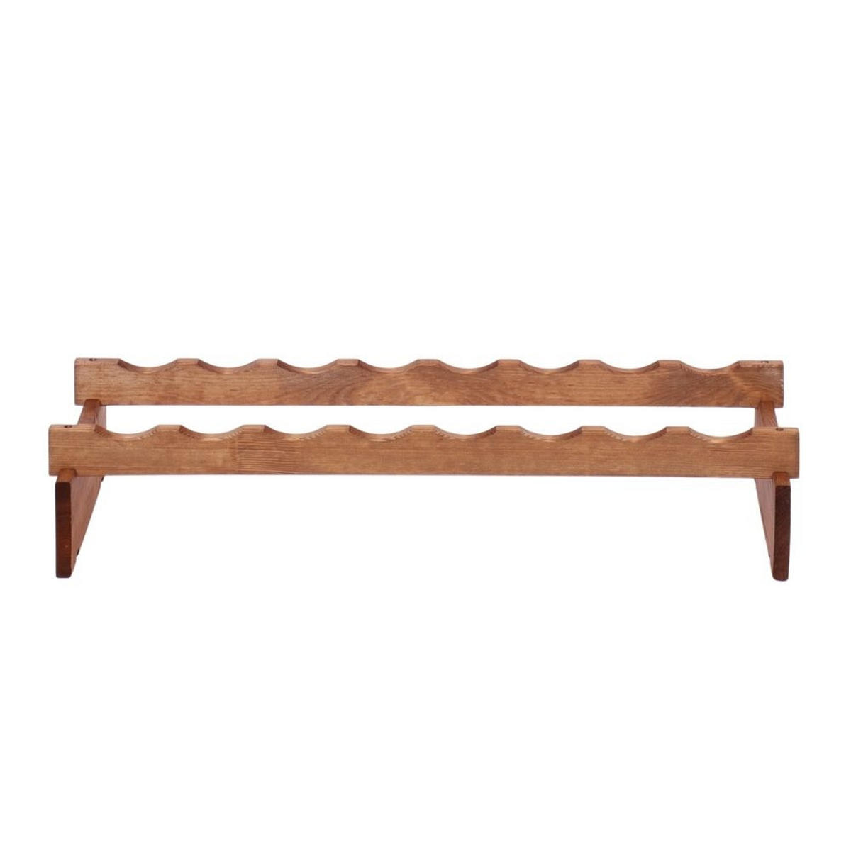 WEINREGAL VINOTECA FLEX PRO HxBxT 9x84x28cm 8 Flaschen auf 1 Ebene Braun geölt - Braun, Holz (84/9/28cm) - PROREGAL