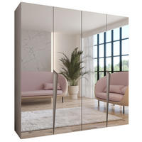 DREHTÜRENSCHRANK 202/200/52 4-türig - Beige, Holz/Metall (200/202/52cm) - Abiks Möbel