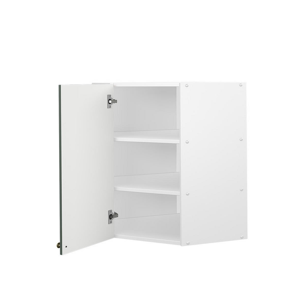 ECKHÄNGESCHRANK Fame-Line Grün-Gold Landhaus 57 cm - Weiß/Grün, Holzwerkstoff (57/72/34.1cm) - Vicco