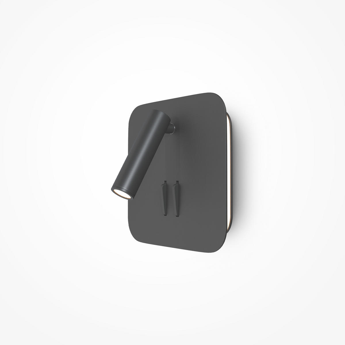 WANDLEUCHTE Ios 176 - Schwarz - 6.5/13/13 cm - Schwarz, Kunststoff (13/13/6.5cm) - Maytoni