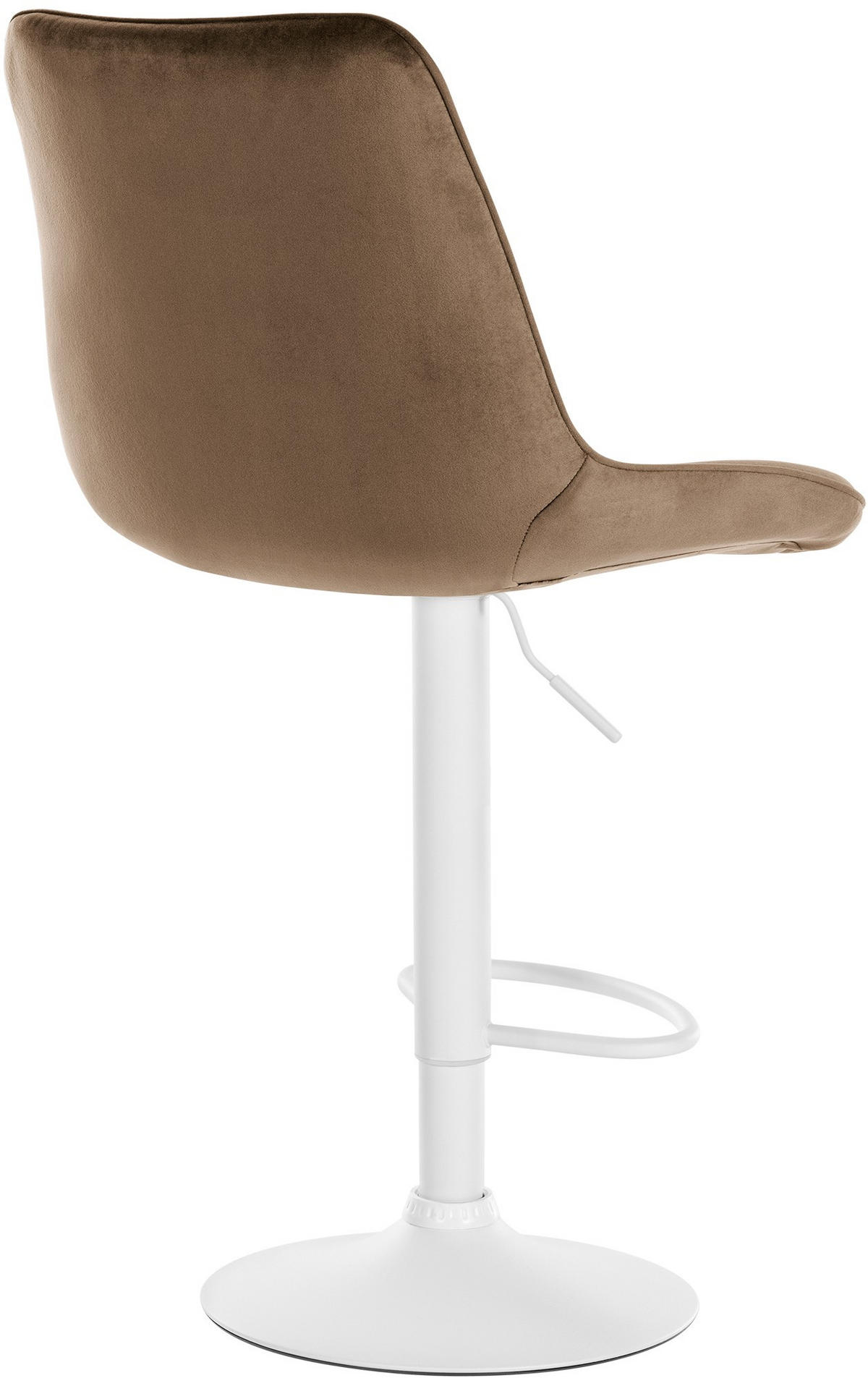 BARHOCKER 2er Set Samt Braun - Braun, Textil/Metall (49.5/91/50cm) - CLP
