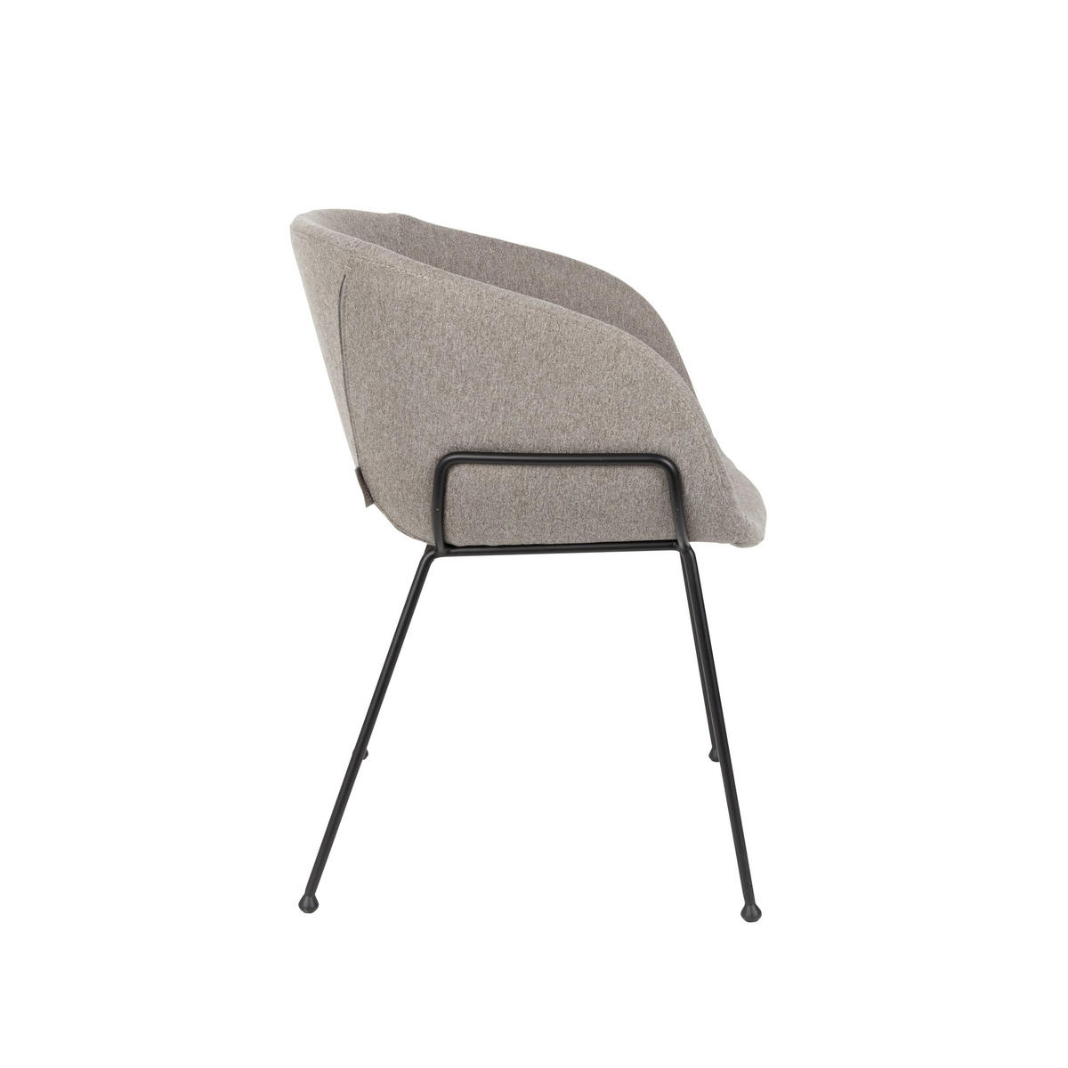 ESSZIMMERSTUHL Feston Grau - 2 er Set - Grau, Textil (56.5/77/55cm) - Zuiver