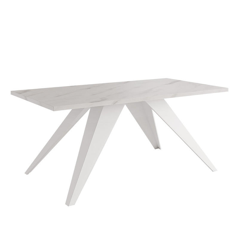 COUCHTISCH AIRA 120/60/48 cm Rechteckig, Weiß/Bianco - Weiß, Metall (60/120/48cm) - Idohome