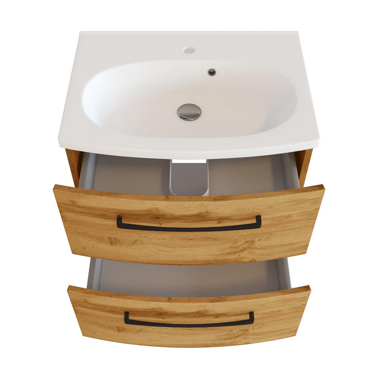 WASCHTISCH Morisson-03 - Braun, Holzwerkstoff (60/54/45cm) - Lomado