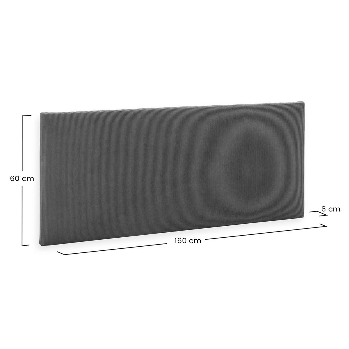 KOPFTEIL Bari 160x60 cm Grün - Grün, Textil (6/160/160cm) - VS Venta-stock