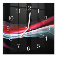 WANDUHR 30x30 cm - Abstraktion - Multicolor, Glas (30/30/0.4cm) - TULUP