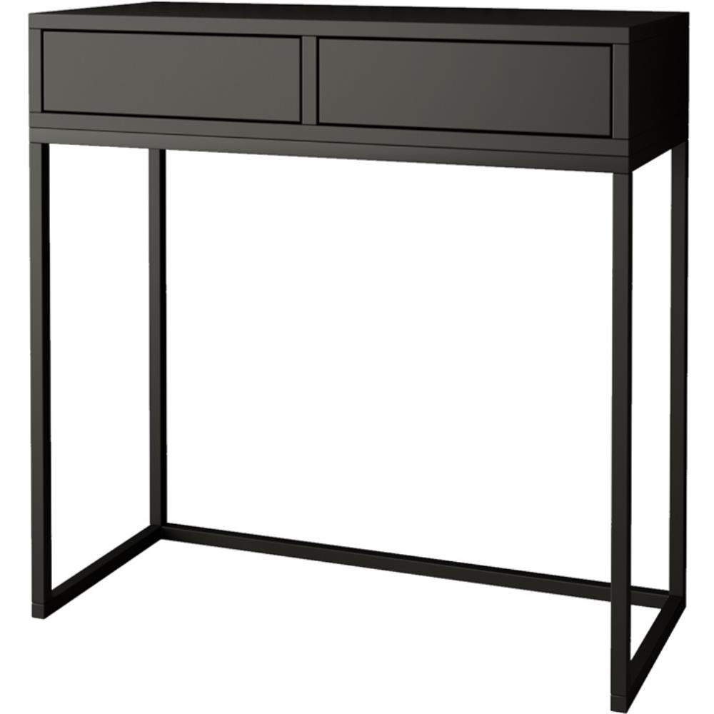 Beautysofa Konsolentisch Schwarz 80x85x35 cm