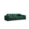 SOFA Celes Premium 3-sitzer Opera Velvet - Grün, Holzwerkstoff/Textil (225/73/88cm) - Fun Möbel