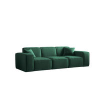 SOFA Celes Premium 3-sitzer Opera Velvet - Grün, Holzwerkstoff/Textil (225/73/88cm) - Fun Möbel