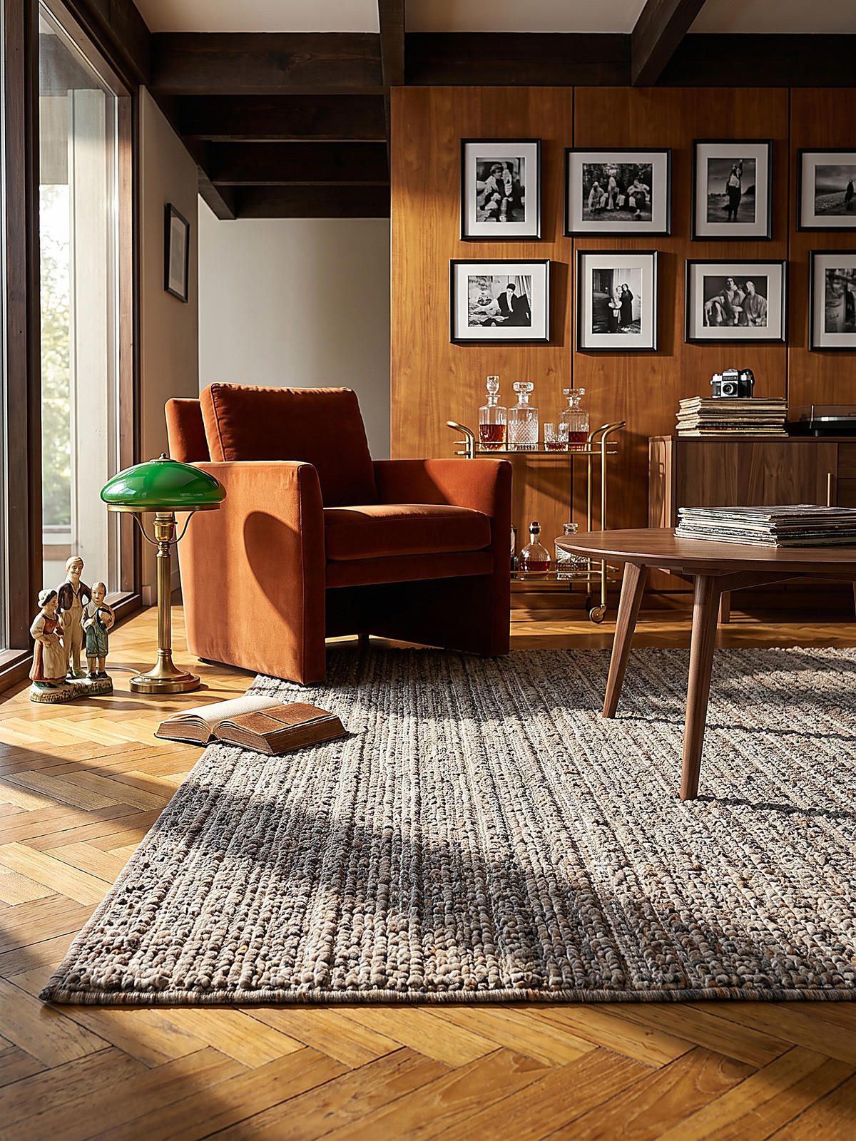TEPPICH Kurzflor BOLLIN, in Greige, Bouclé-Optik, 160 x 230 cm - Beige, Textil (160/230cm) - KADIMA DESIGN