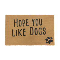 FUSSMATTE - Hellbraun, Kunststoff/Textil (80/50cm) - Relaxdays