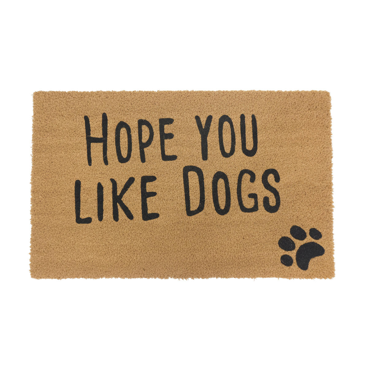 FUSSMATTE - Hellbraun, Kunststoff/Textil (80/50cm) - Relaxdays