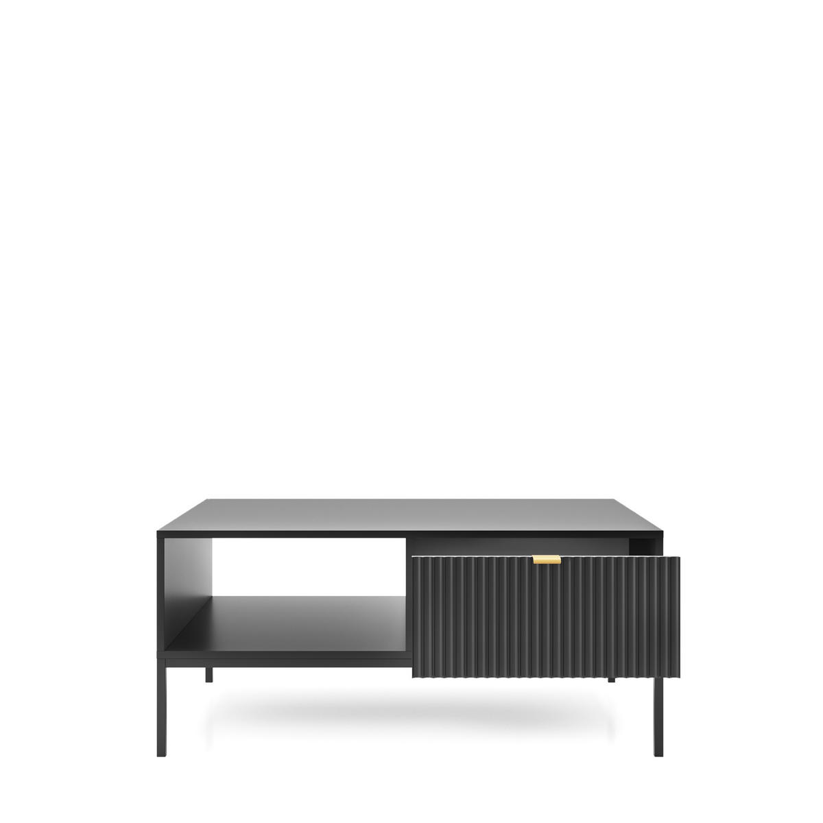 COUCHTISCH STELLARE 104/46/68 cm Schwarz - Schwarz, Holzwerkstoff (68/104/46cm) - MASSENO