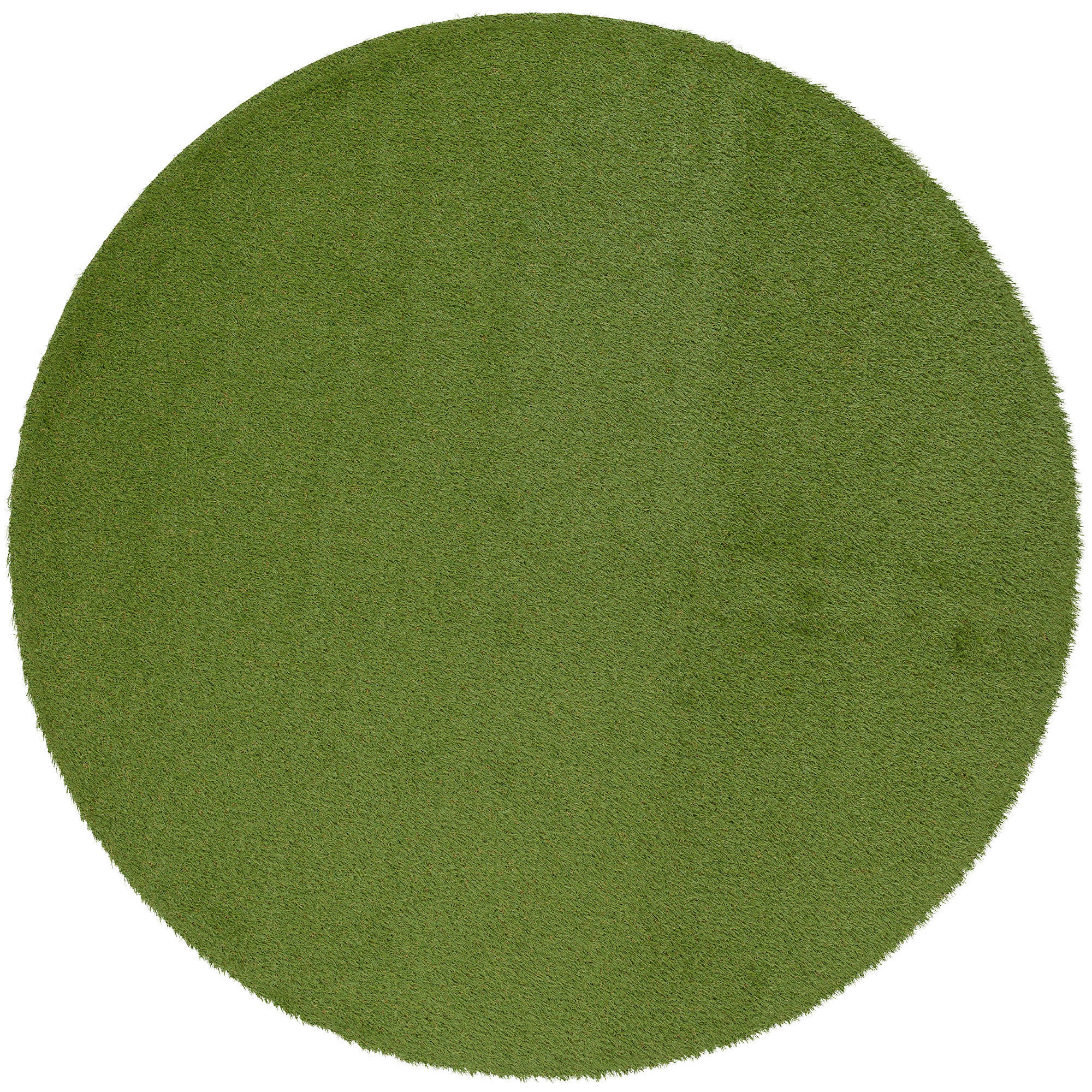 LUXUS KUNSTRASEN RASENTEPPICH WEMBLEY RUND - Grün, Textil (100/100cm) - Snapstyle
