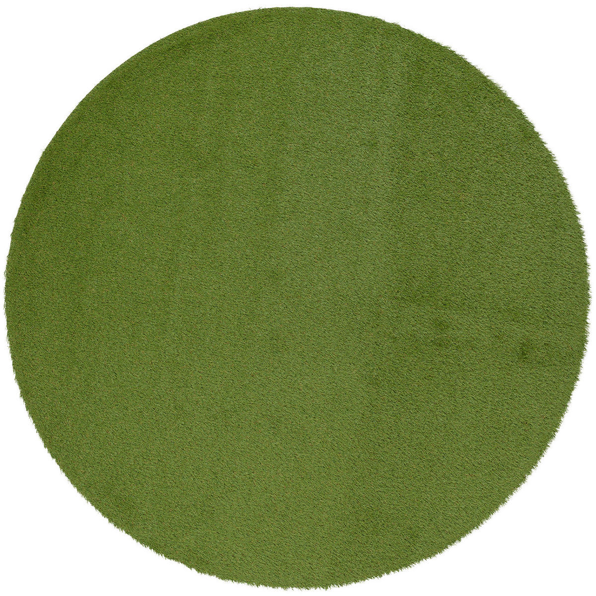 LUXUS KUNSTRASEN RASENTEPPICH WEMBLEY RUND - Grün, Textil (100/100cm) - Snapstyle