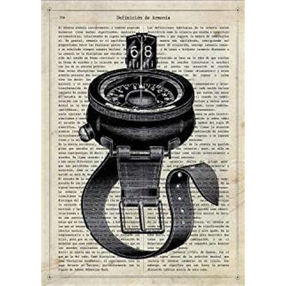 POSTER Kompass Des Wassers A4 Rahmenlos - Klar, Papier (29.7/5/21cm) - Nacnic