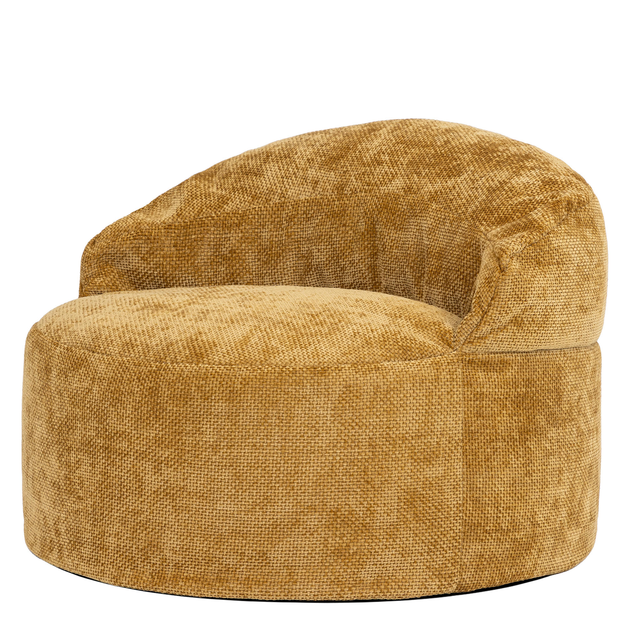 SITZSACK aus Chenille Orb - Gelb, Textil (86/61/86cm) - icon