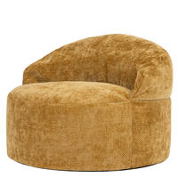 SITZSACK aus Chenille Orb - Gelb, Textil (86/61/86cm) - icon