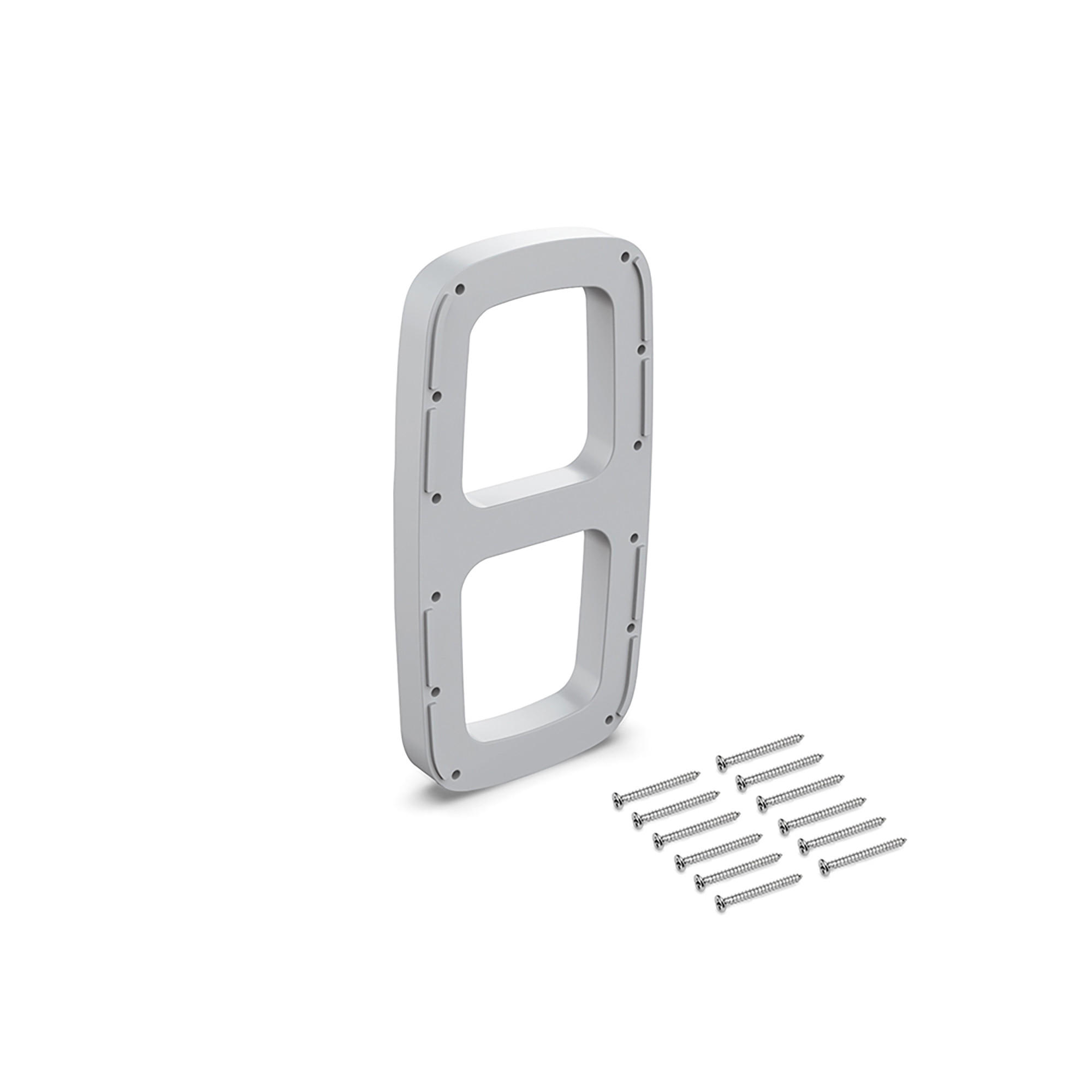 SEITENEINSÄTZE für Sling Kleiderbügel, Kunststoff, Grau metallic - Silberfarben, Kunststoff (14/5/26cm) - EMUCA
