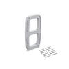 SEITENEINSÄTZE für Sling Kleiderbügel, Kunststoff, Grau metallic - Silberfarben, Kunststoff (14/5/26cm) - EMUCA