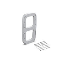 SEITENEINSÄTZE für Sling Kleiderbügel, Kunststoff, Grau metallic - Silberfarben, Kunststoff (14/5/26cm) - EMUCA