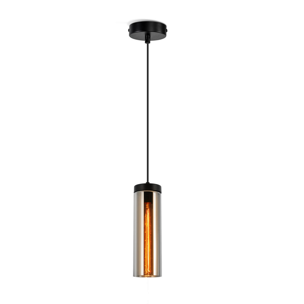 HÄNGELEUCHTE Marple 8/8/158 cm - Schwarz, Metall (8/8/158cm) - Nettlife