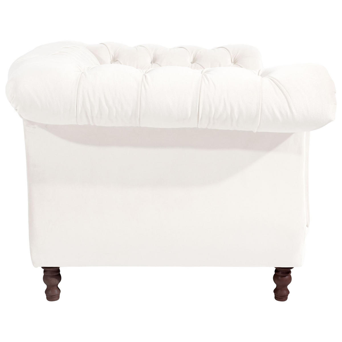 CHESTERFIELD Sessel Kaylin Samtvelours creme - Creme, Kunststoff (100/80/167cm) - 58aufmkessel