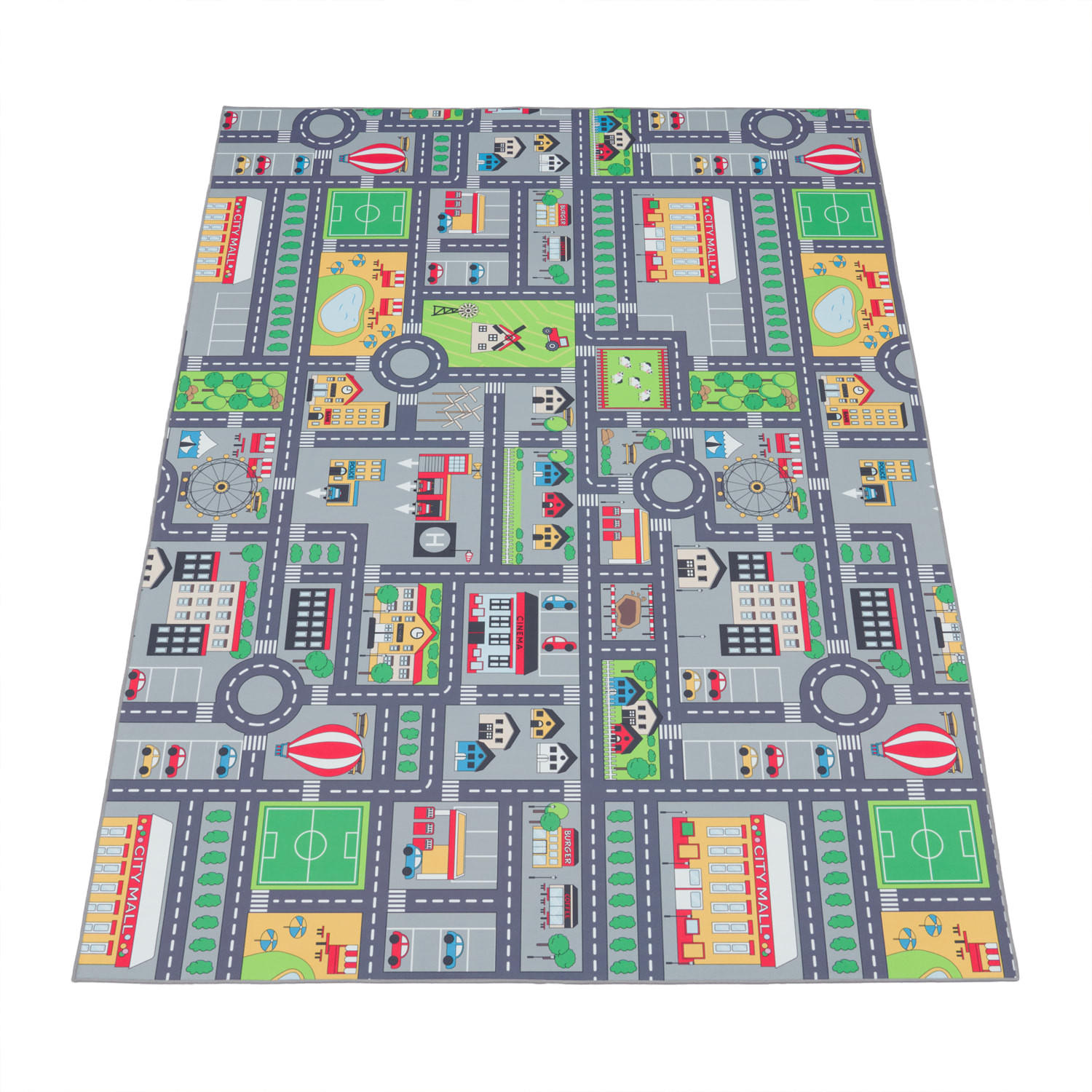 Kadima Design Kinderteppich Grau 160x220 cm