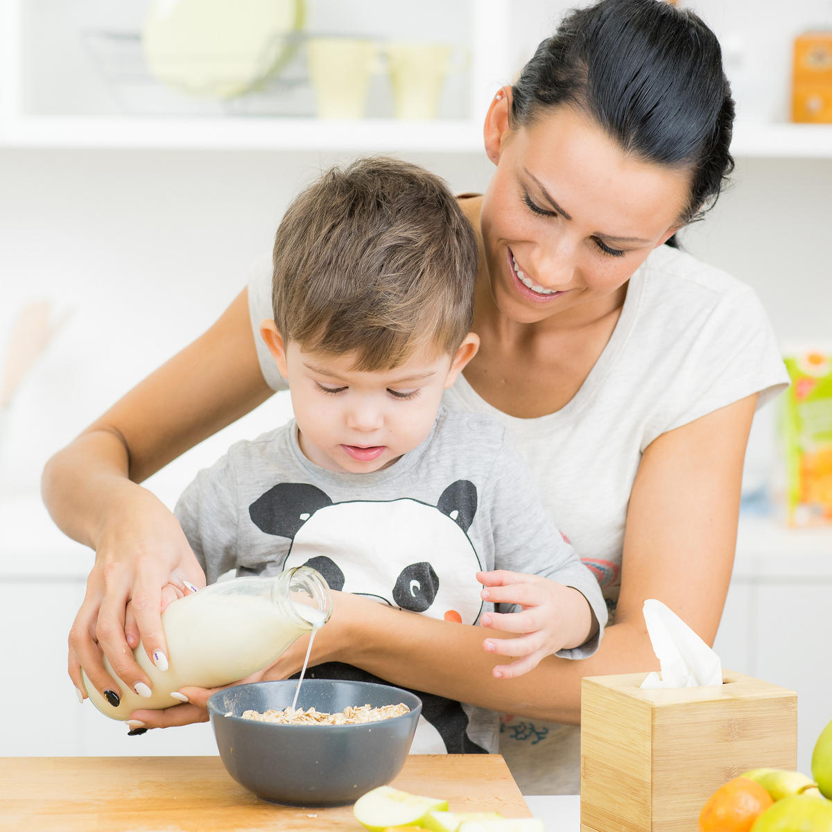 KOSMETIKTÜCHERBOX quadratisch - Hellbraun, Holz (14.5/14.5/15.5cm) - Relaxdays