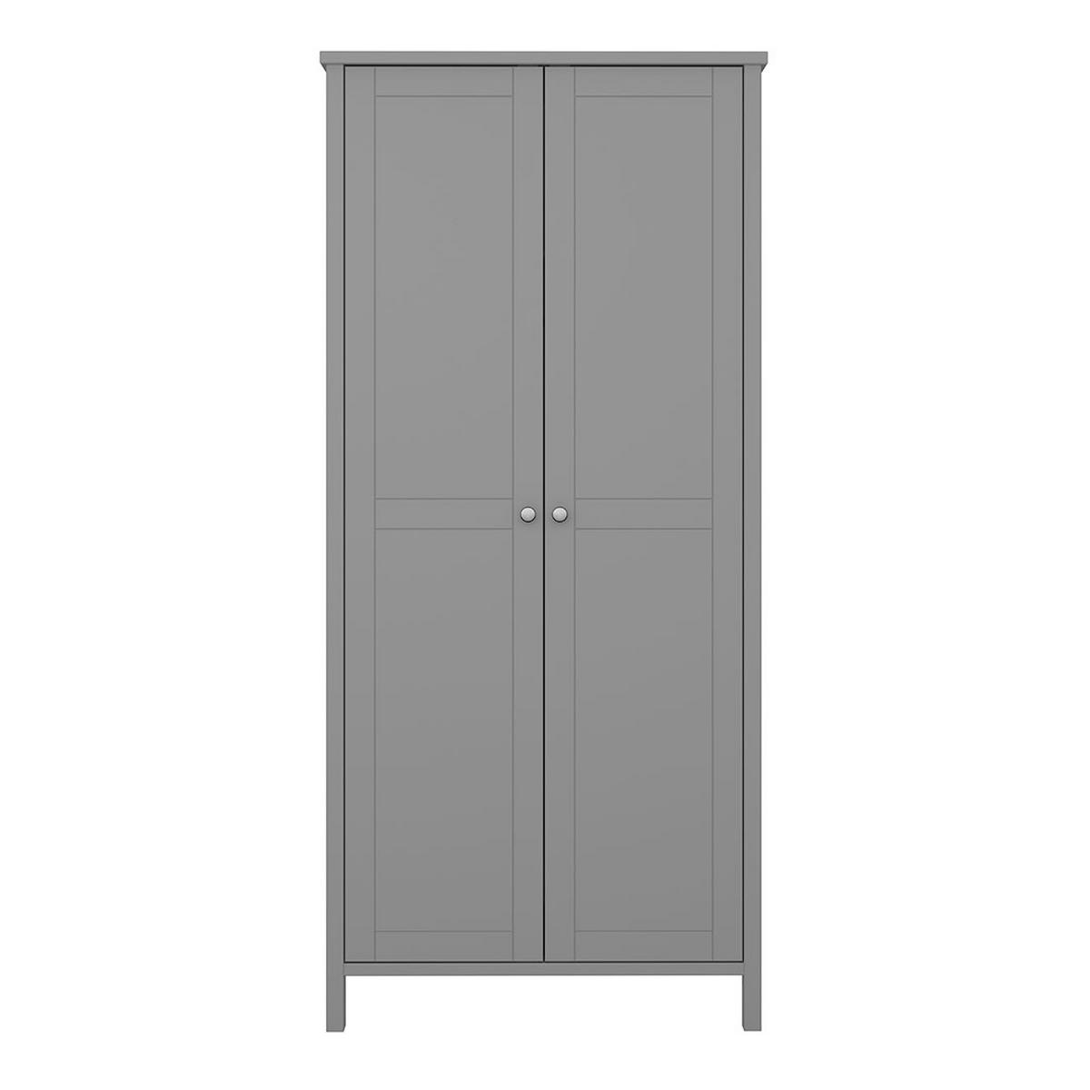 KLEIDERSCHRANK Trone Grau lackiert 89/50/195 cm - Grau, Holzwerkstoff (89/195/50cm) - ebuy24