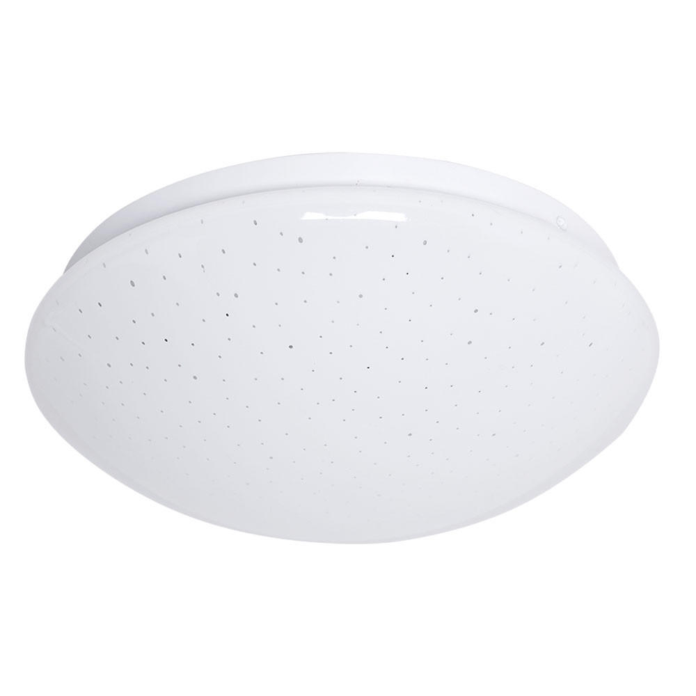 LED DECKENLEUCHTE Weiß Sternenhimmel Effekt - Weiß, Metall (26/9.2/9.2cm)