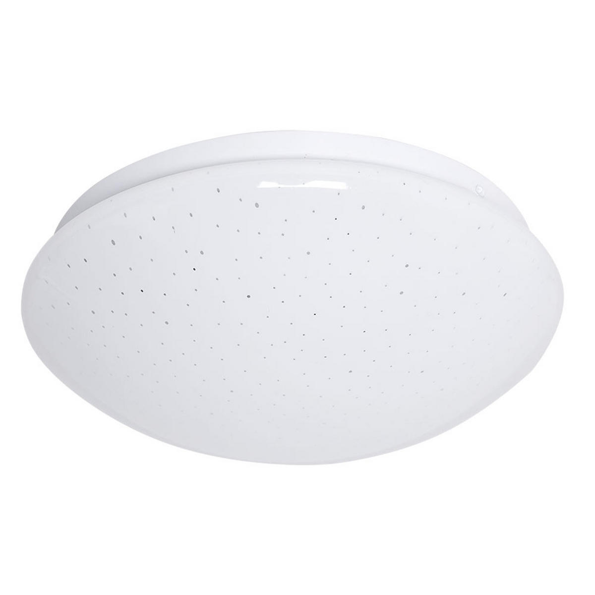 LED DECKENLEUCHTE Weiß Sternenhimmel Effekt - Weiß, Metall (26/9.2/9.2cm)