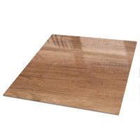 TISCHPLATTE 50x50 cm – Warmes Holz - Grau, Glas (50/50/0.4cm) - Wallfluent