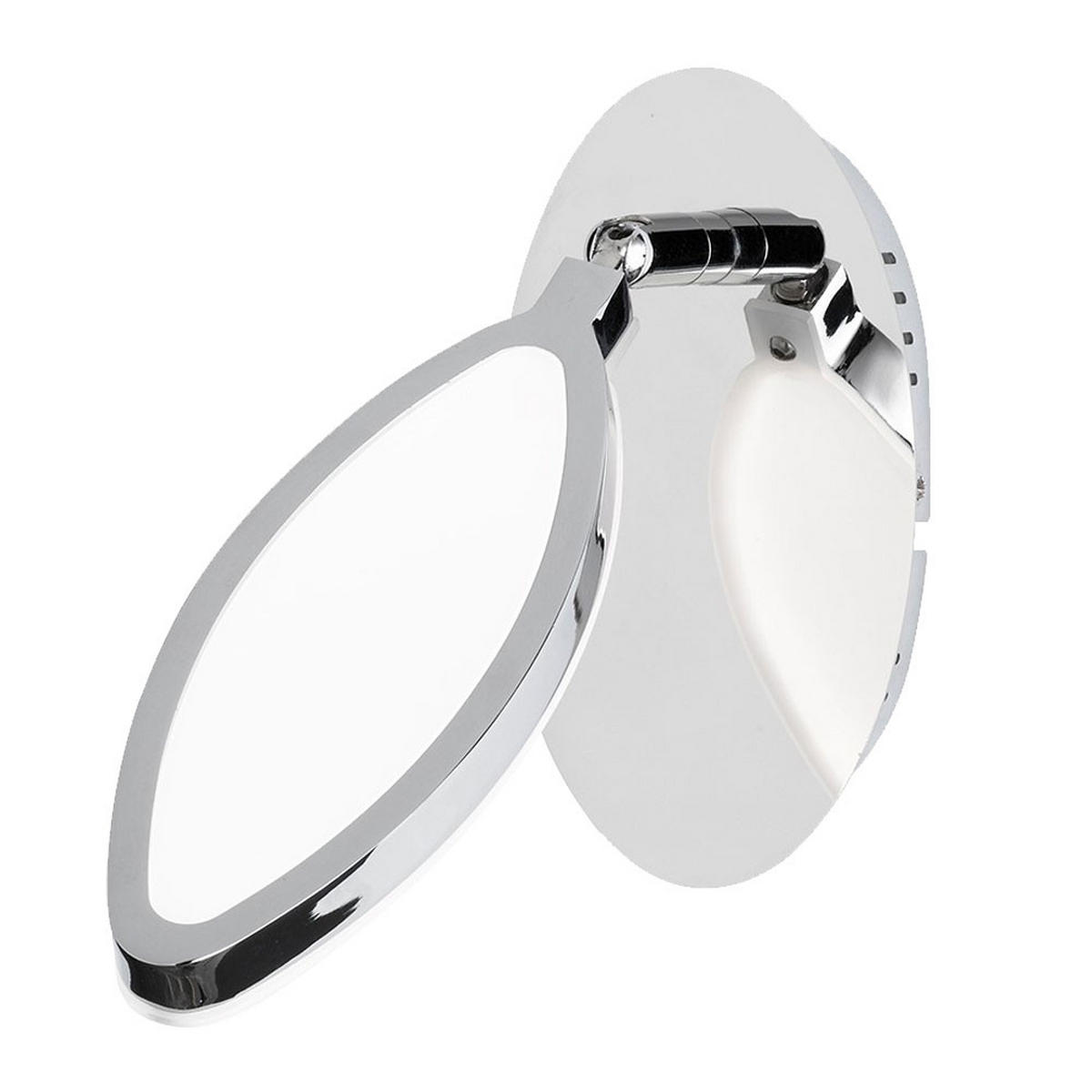 LED WANDLEUCHTE Charlize Silber Chrom - Silberfarben, Glas (15.5/16/19cm) - Wofi