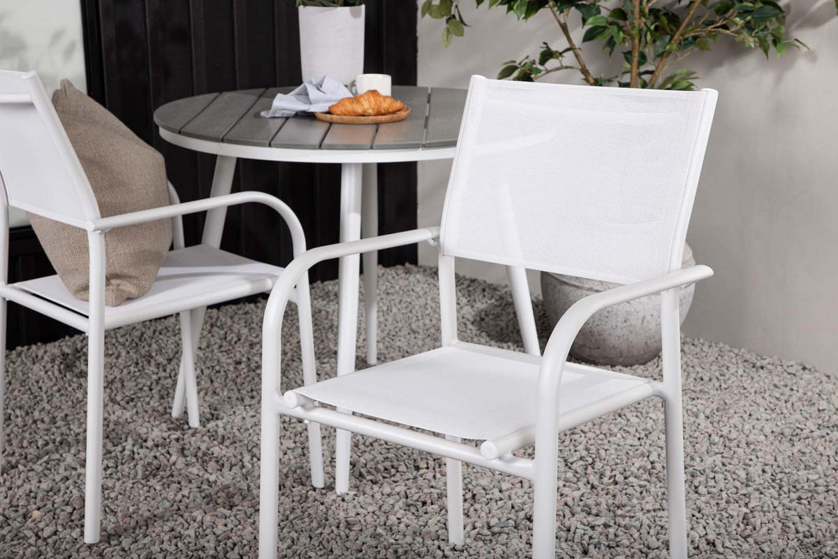 GARTENSET weiß - Weiß, Holzwerkstoff - ebuy24