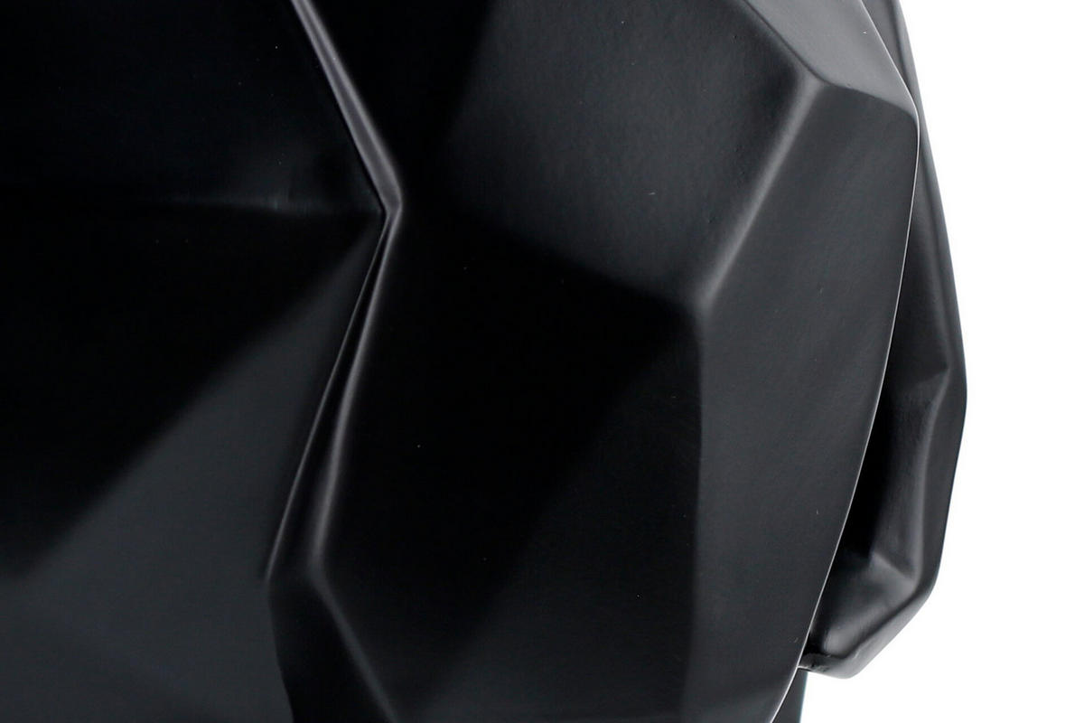 SKULPTUR Schwarz 27/21 cm - Schwarz, Stein (1.35/21/15cm) - KUNSTLOFT