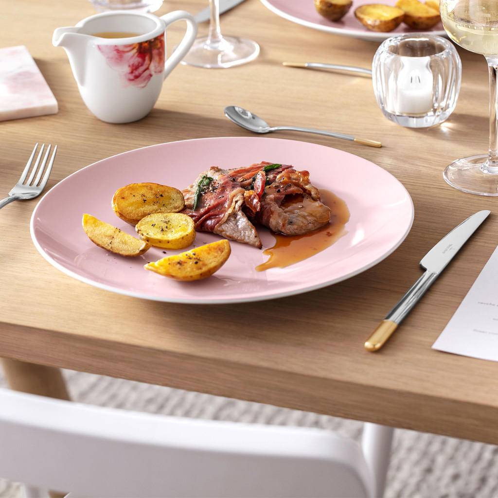 SPEISETELLER Rose Garden rosa ø 28,5 cm 6er Set - Rosa, Keramik (28.5cm) - Villeroy & Boch