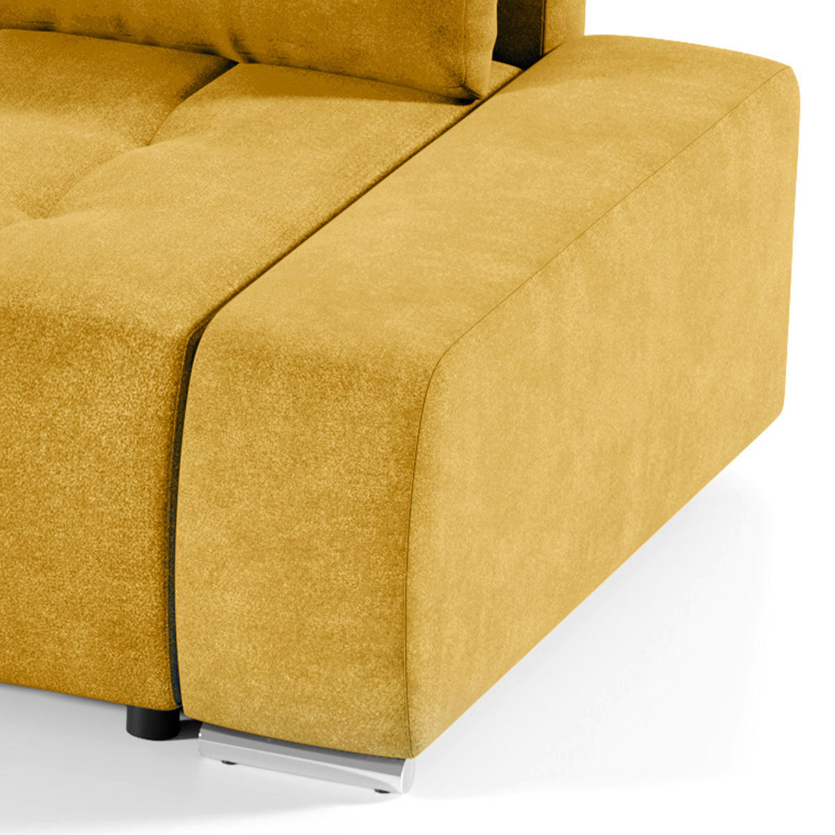 ECKSOFA Jonas 4 Sitzplätze Gelb - Gelb, Holzwerkstoff (265/185cm) - Petits-meubles