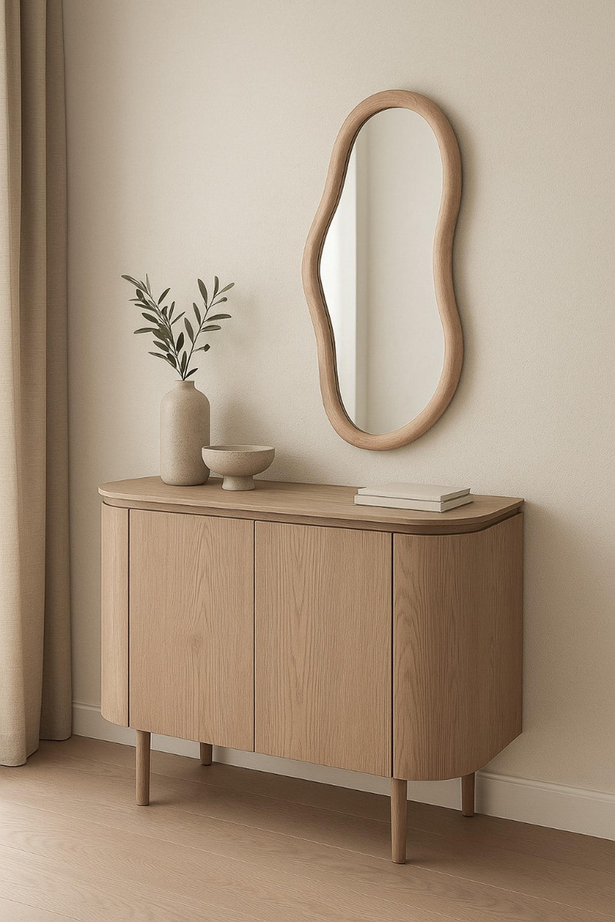 SPIEGEL Sophie Braun 4/42/78 cm - Braun, Glas (42/78/4cm) - Livingfurn