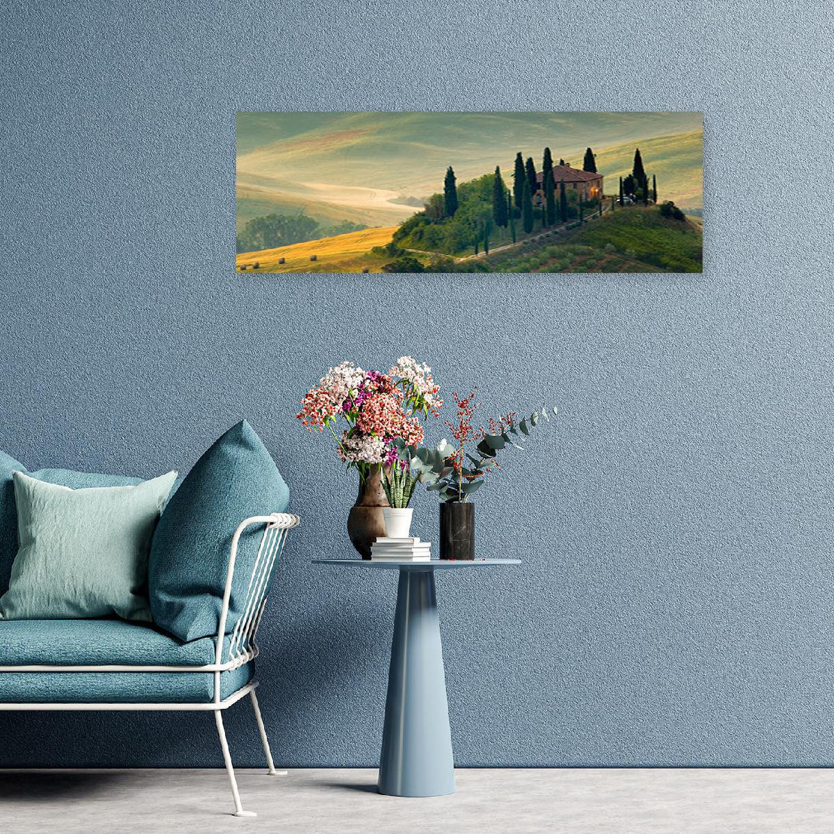 KUNSTDRUCK Grün 120/40 cm - Grün, Textil (120/40cm) - KUNSTLOFT