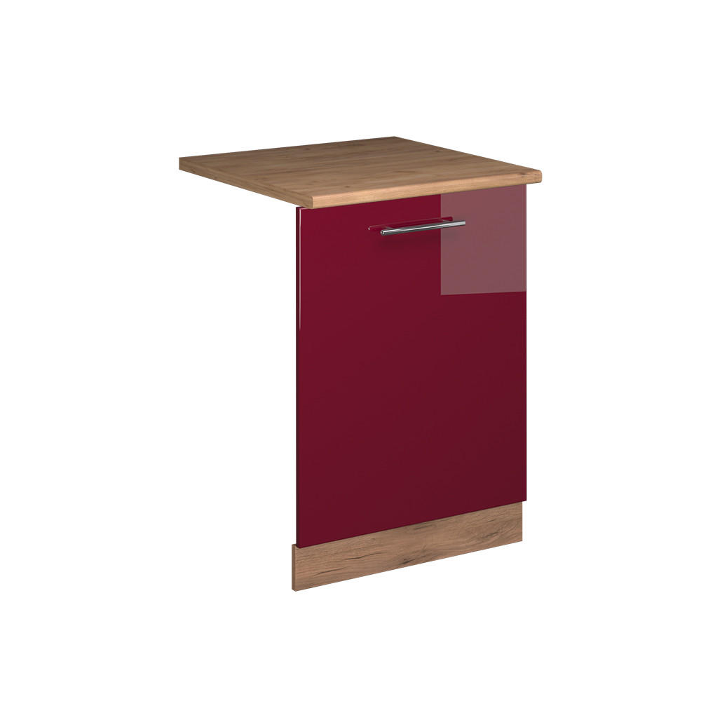 DISKMASKINENS FRONTPANEL Fame-Line Bordeaux högblank 60 cm , AP Oak Bordeaux, Ekfärgad 81.8/60/60 cm