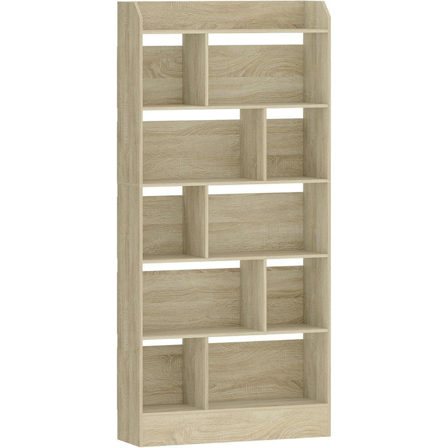 BÜCHERREGAL 6 Fach Eichenbeige 80 x 170 cm - Beige, Holzwerkstoff (80/170/24cm)