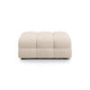 POUF Kendal aus strukturiertem Stoff beige - Beige, Textil (72/45/104cm) - Micadoni
