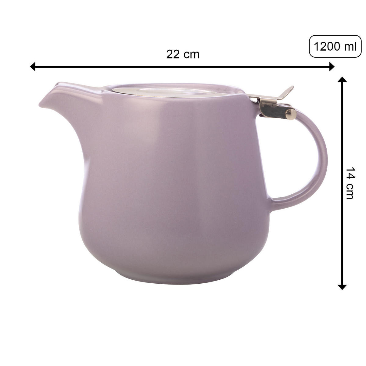TEEKANNE TINT Lavendel 1200 ml - Violett, Metall (1.2L) - Maxwell & Williams