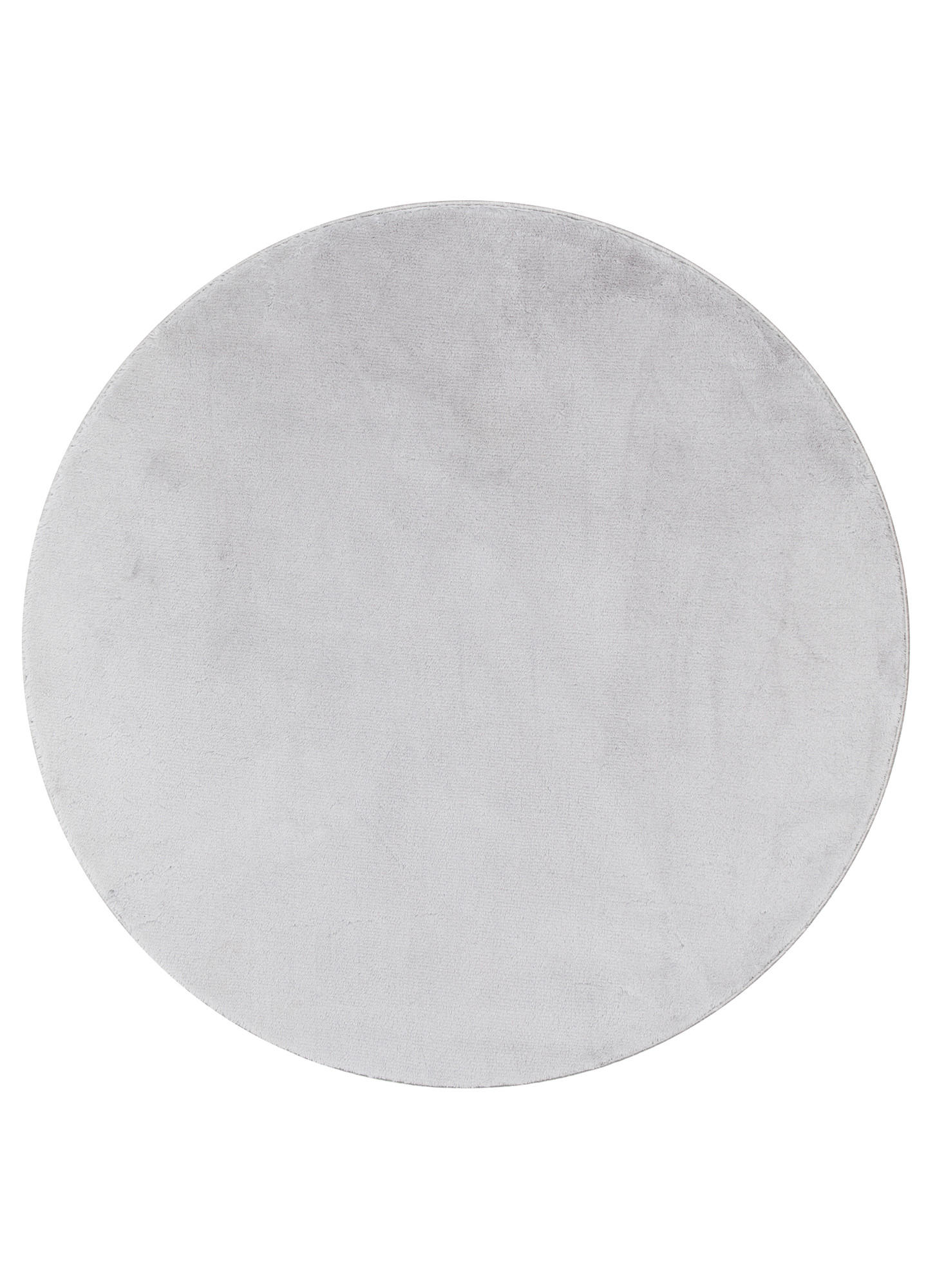 TEPPICH CUDDLE ROUND Grau 240/240 cm - Grau, Kunststoff (240/240cm) - Tapiso