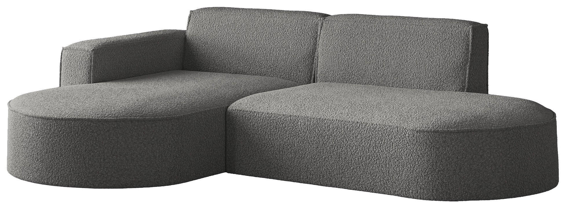 WFL Group Ecksofa Grau 241x168 cm
