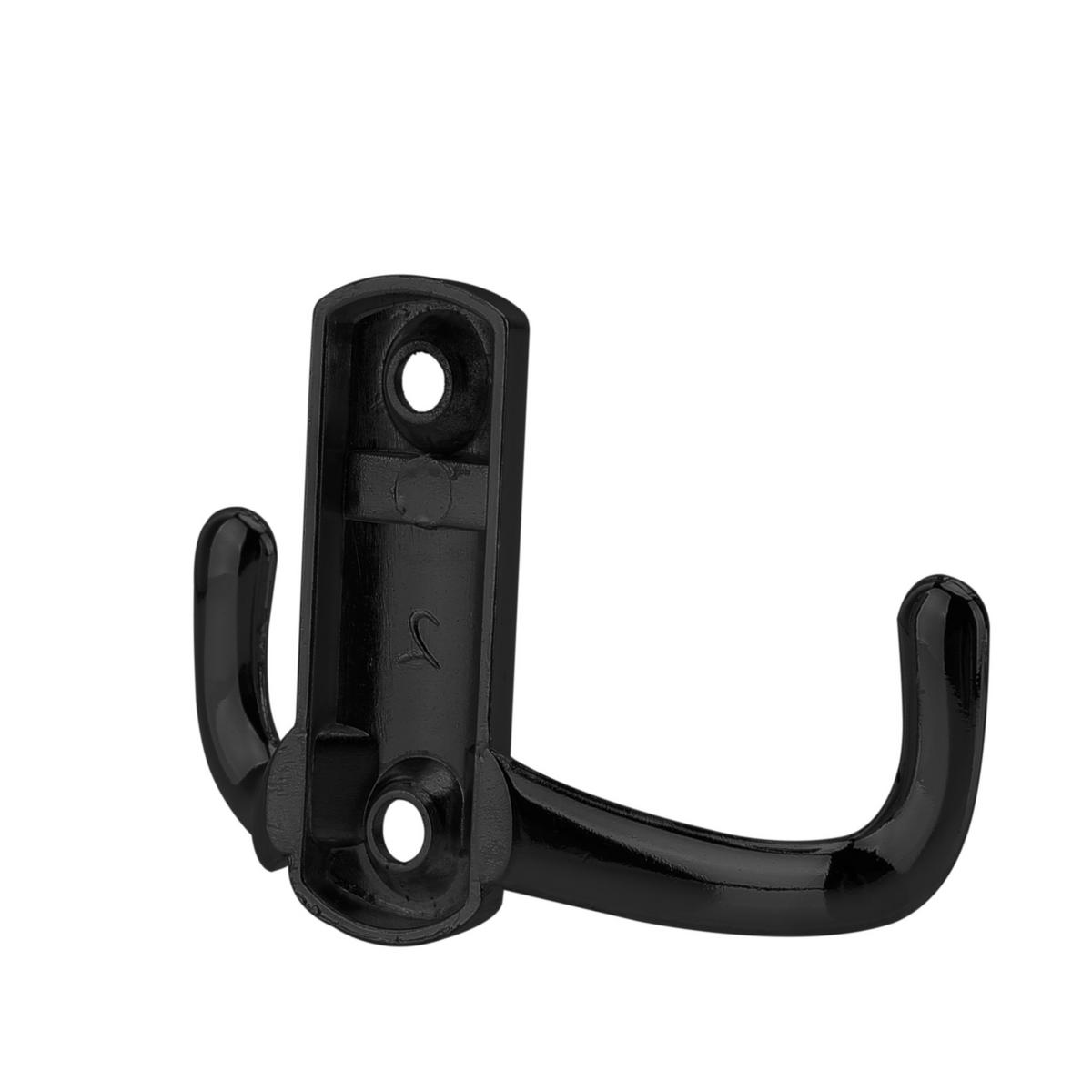 KLEIDERHAKEN 7 / 4.7 cm - Schwarz, Metall (1.69/4.7/7cm) - Intirilife