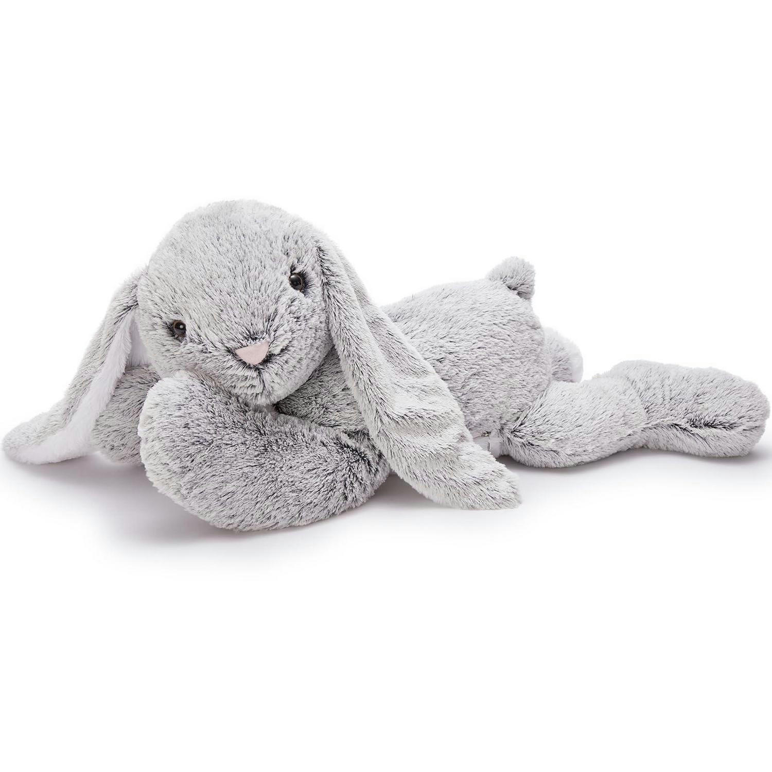 STOFFTIER Hase 80 cm Grau - Grau, Textil (55/80cm)